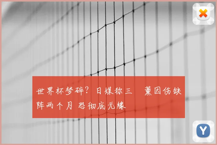 世界杯梦碎？日媒称三笘薰因伤缺阵两个月 恐彻底无缘